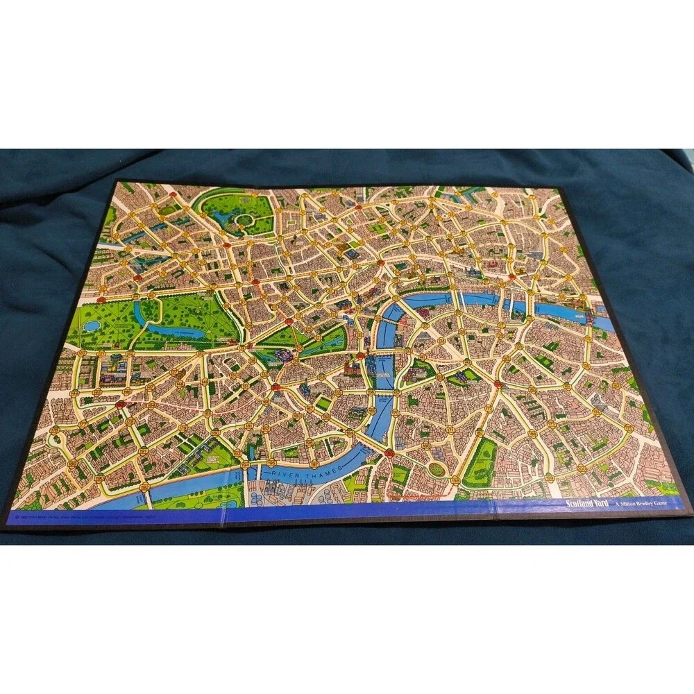 1985 Scotland Yard Board Game Milton Bradley Ravensburger 98% Complete